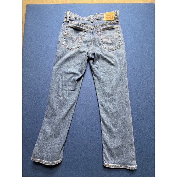 Levi's Women's Wedgie Straight Jean Button Fly Size 30/28 Blue Measurements Pics - Picture 1 of 9
